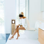 Bathroom Cabinet Toilet Roll Holder Free-Standing Wooden Storage