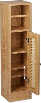 Bathroom Cabinet Toilet Roll Holder Free-Standing Wooden Storage