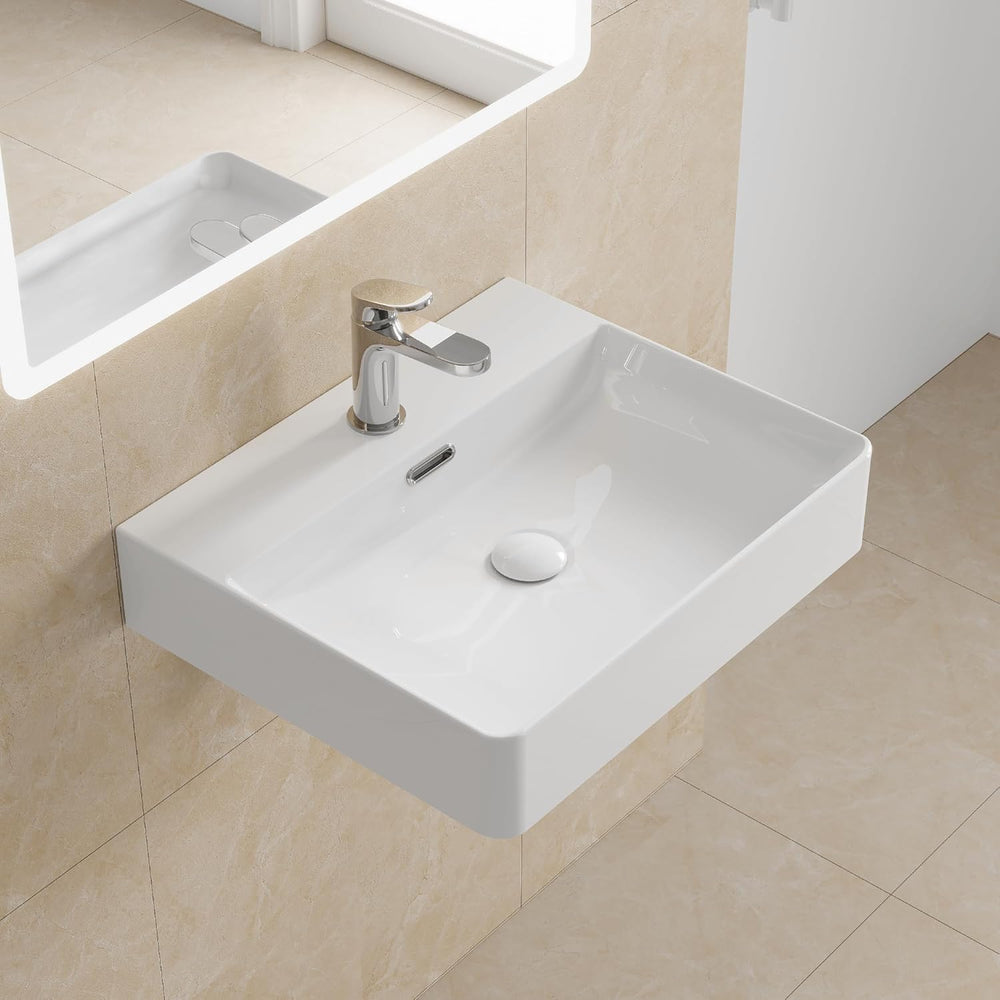Bathroom Ceramic Wash Basin Sink Countertop Or Wall