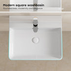 Bathroom Ceramic Wash Basin Sink Countertop Or Wall