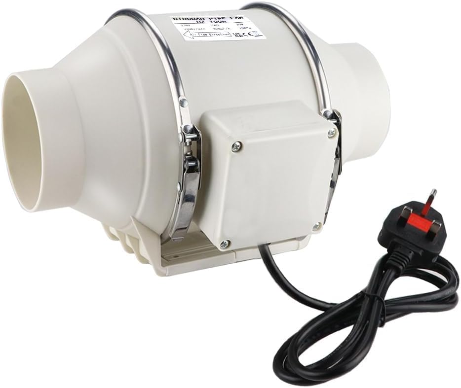 Bathroom Extractor Fan 100MM 4 Inch in Line