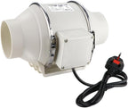 Bathroom Extractor Fan 100MM 4 Inch in Line