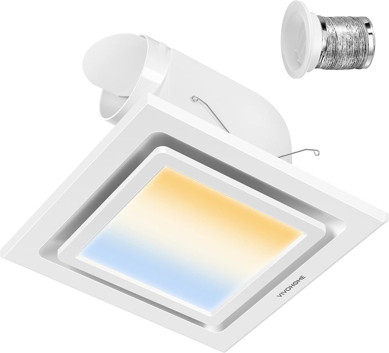 Bathroom Extractor Fan with Light 280m³ H 300MM