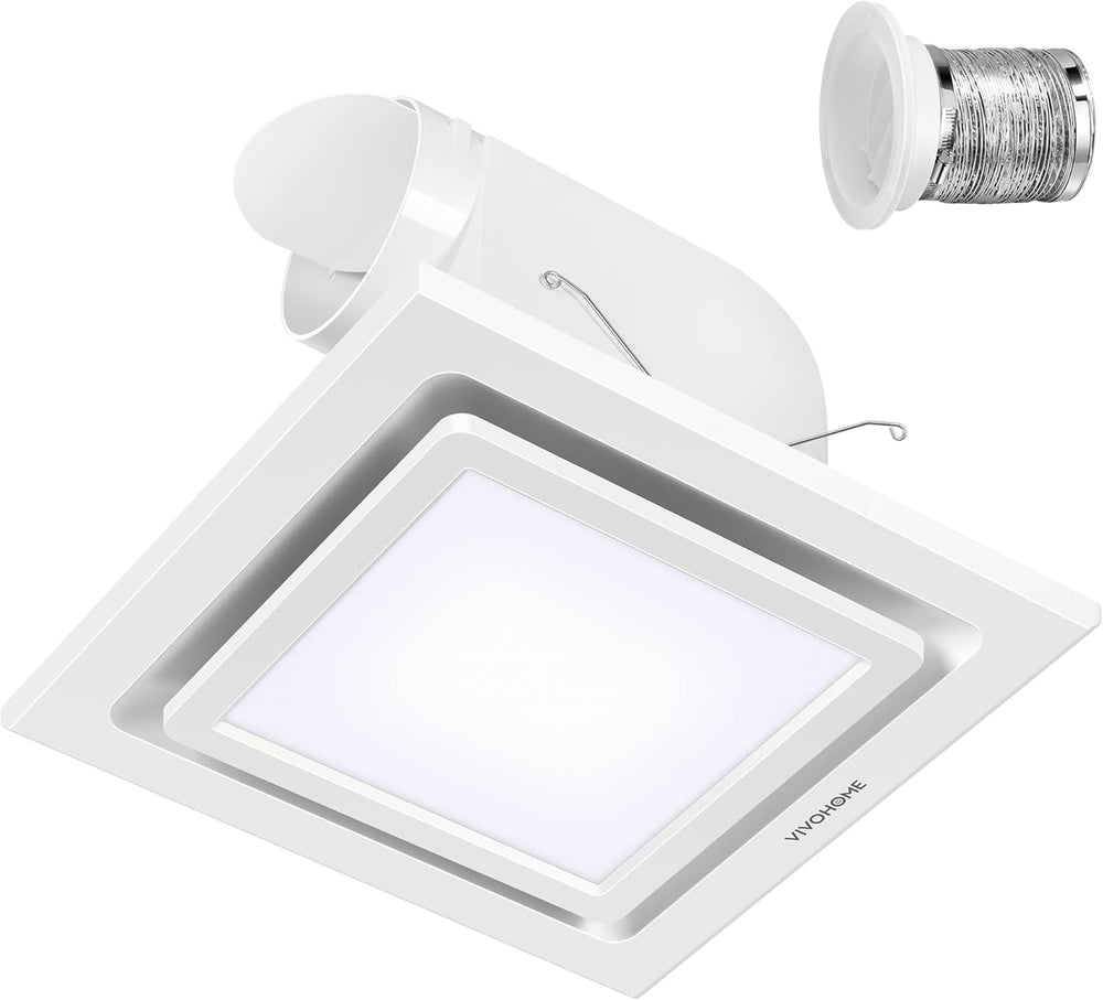 Bathroom Extractor Fan with Light 280m³ H 300MM