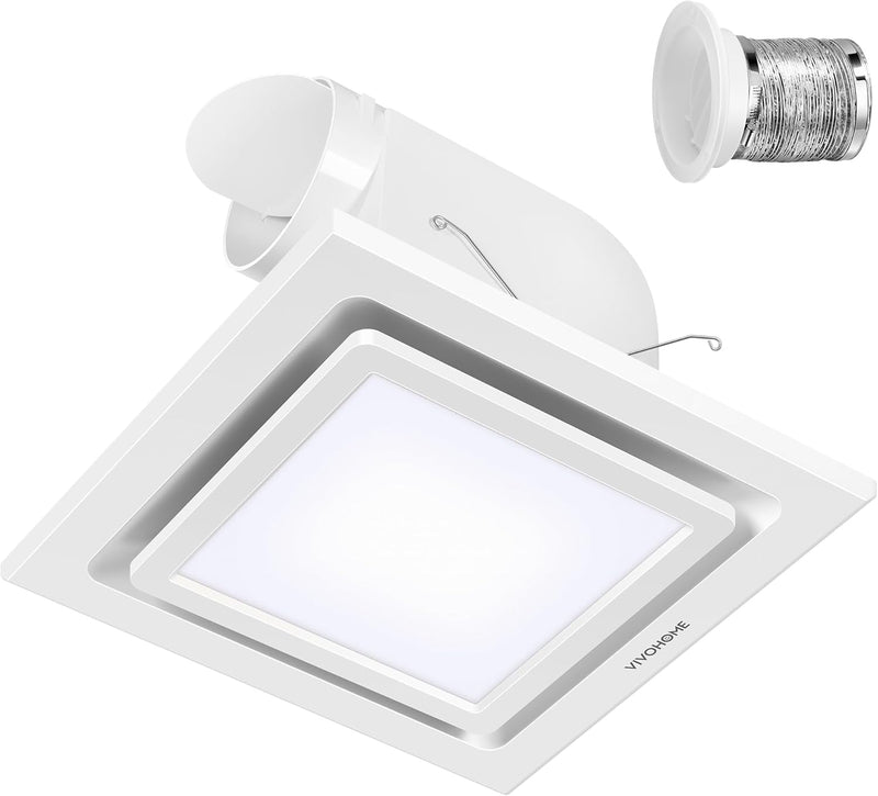 Bathroom Extractor Fan with Light 280m³ H 300MM