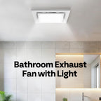 Bathroom Extractor Fan with Light 280m³ H 300MM