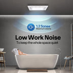 Bathroom Extractor Fan with Light 280m³ H 300MM