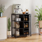 Bathroom Floor Cabinet Bamboo Storage Free Standing Cupbaord