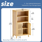 Bathroom Floor Cabinet Freestanding Side Storage Organiser Unit