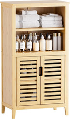 Bathroom Floor Cabinet Freestanding Side Storage Organiser Unit