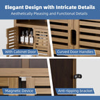 Bathroom Floor Cabinet Freestanding Side Storage Organiser Unit