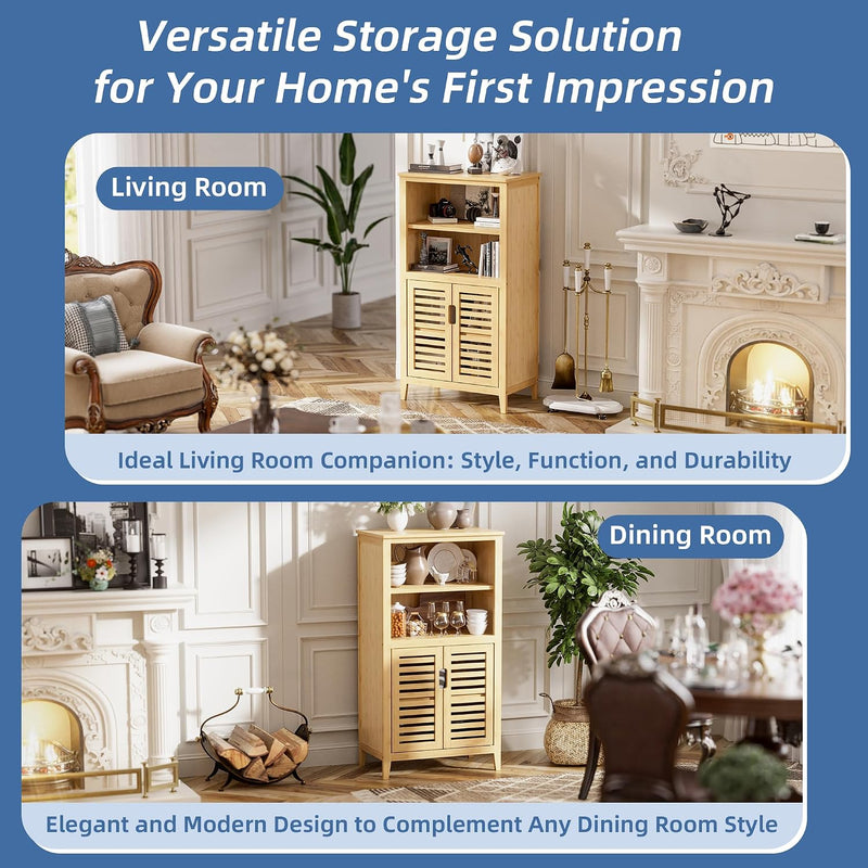 Bathroom Floor Cabinet Freestanding Side Storage Organiser Unit