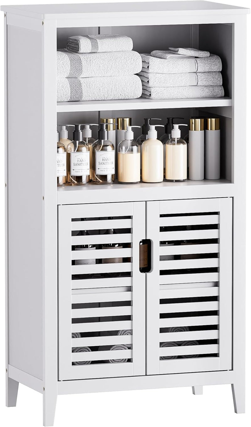 Bathroom Floor Storage Cabinet Bamboo Freestanding Kitchen