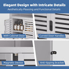 Bathroom Floor Storage Cabinet Bamboo Freestanding Kitchen