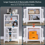 Bathroom Floor Storage Cabinet Bamboo Freestanding Kitchen