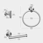 Bathroom Hardware Accessories Set Sus 304 Stainless Steel