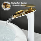 Bathroom Mixer Tap Whitegold Basin Sink Taps Brass