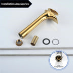 Bathroom Mixer Tap Whitegold Basin Sink Taps Brass