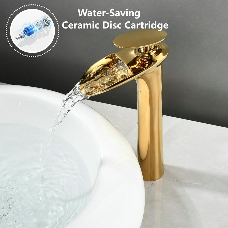 Bathroom Mixer Tap Whitegold Basin Sink Taps Brass