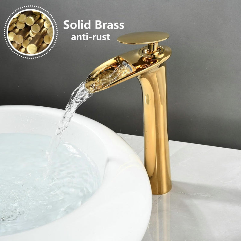 Bathroom Mixer Tap Whitegold Basin Sink Taps Brass