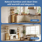 Bathroom Storage Cabinet 6-Tier Bamboo Tall Narrow Linen