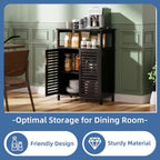 Bathroom Storage Cabinet Bamboo Side Organiser with Double