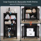 Bathroom Storage Cabinet Floor Standing Utility Kitchen Cupboard