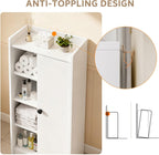Bathroom Storage Cabinet Slim Unit with 4 Open