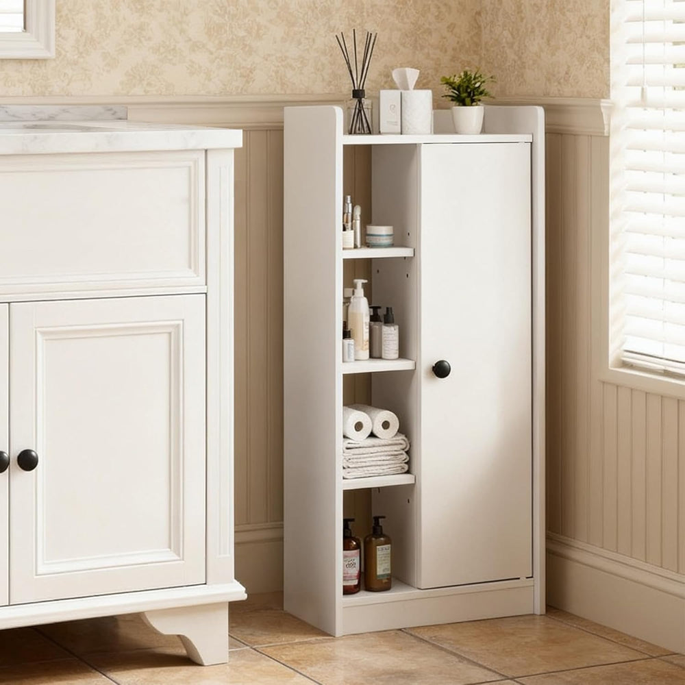 Bathroom Storage Cabinet Slim Unit with 4 Open