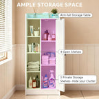 Bathroom Storage Cabinet Slim Unit with 4 Open
