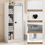 Bathroom Storage Cabinet Slim Unit with 4 Open