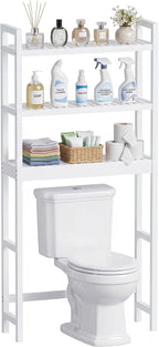 Bathroom Storage Shelf Bamboo Over-The-Toilet Organiser Rack
