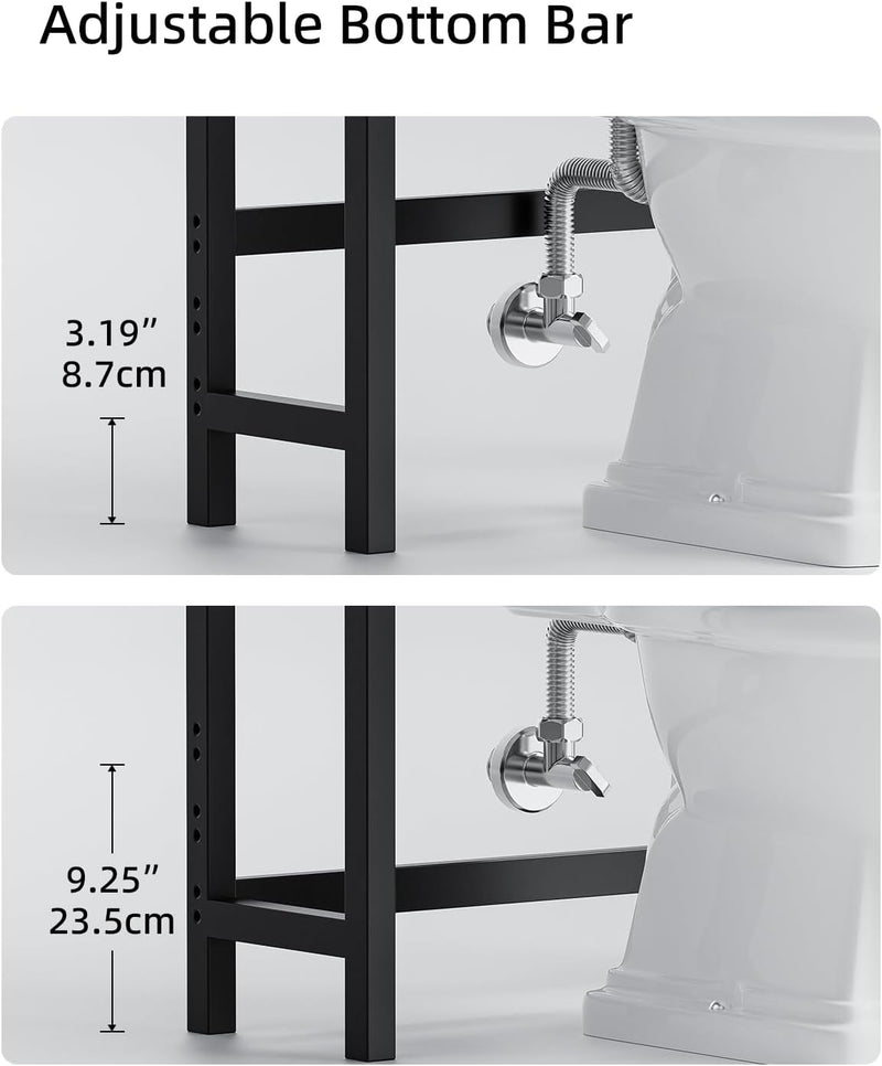 Bathroom Storage Shelf Bamboo Over-The-Toilet Organiser Rack