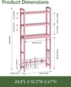 Bathroom Storage Shelf Bamboo Over-The-Toilet Organiser Rack