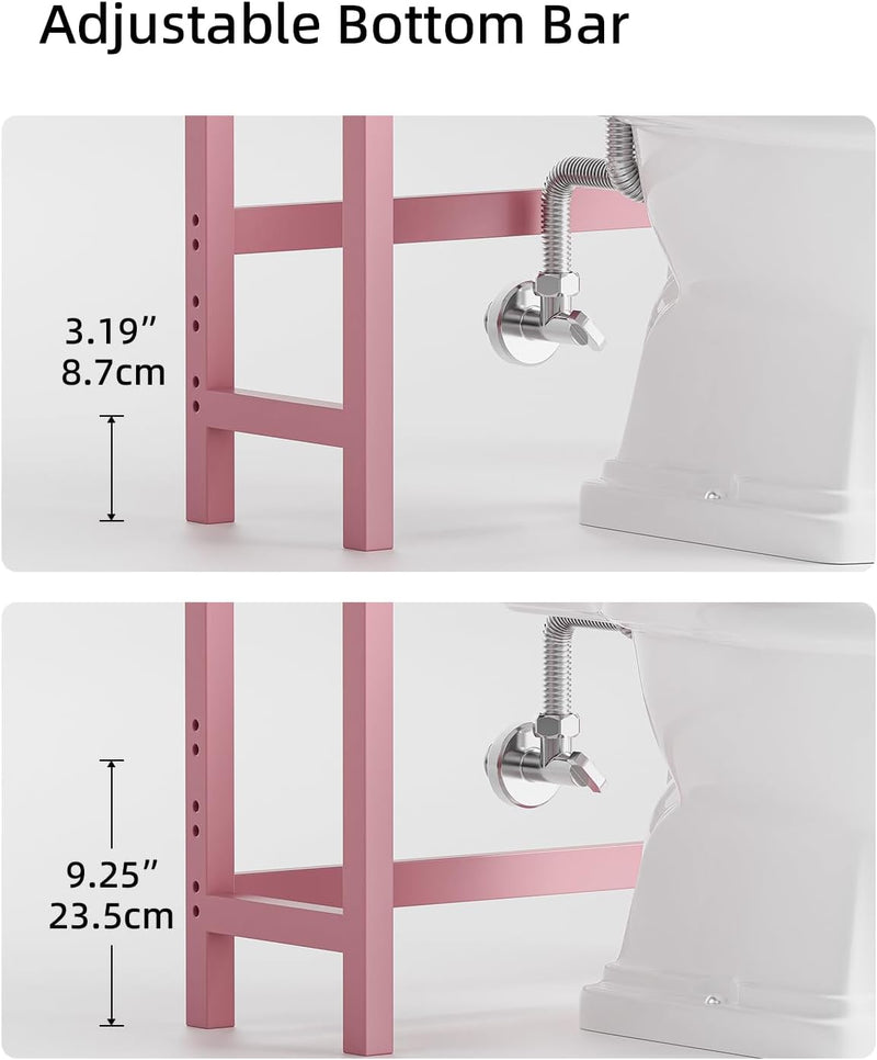 Bathroom Storage Shelf Bamboo Over-The-Toilet Organiser Rack