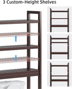 Bathroom Storage Shelf Bamboo Over-The-Toilet Organiser Rack