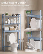 Bathroom Storage Shelf Bamboo Over-The-Toilet Organiser Rack