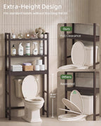 Bathroom Storage Shelf Bamboo Over-The-Toilet Organiser Rack