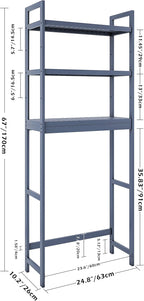 Bathroom Storage Shelf Bamboo Over-The-Toilet Organizer Rack