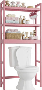 Bathroom Storage Shelf Bamboo Over-The-Toilet Organizer Rack