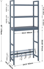 Bathroom Storage Shelf Bamboo Over-The-Toilet Organizer Rack