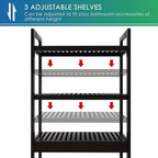 Bathroom Storage Shelf Bamboo Over-The-Toilet Organizer Rack