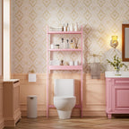 Bathroom Storage Shelf Bamboo Over-The-Toilet Organizer Rack