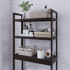 Bathroom Storage Shelf Bamboo Over-The-Toilet Organizer Rack