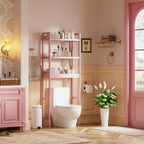Bathroom Storage Shelf Bamboo Over-The-Toilet Organizer Rack