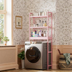 Bathroom Storage Shelf Bamboo Over-The-Toilet Organizer Rack