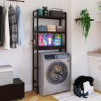 Bathroom Storage Shelf Bamboo Over-The-Toilet Organizer Rack