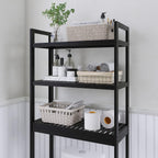 Bathroom Storage Shelf Bamboo Over-The-Toilet Organizer Rack