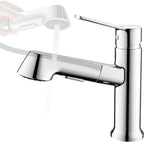 Bathroom Tap Washbasin with Pull-Out Shower Head 2