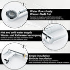 Bathroom Tap Washbasin with Pull-Out Shower Head 2